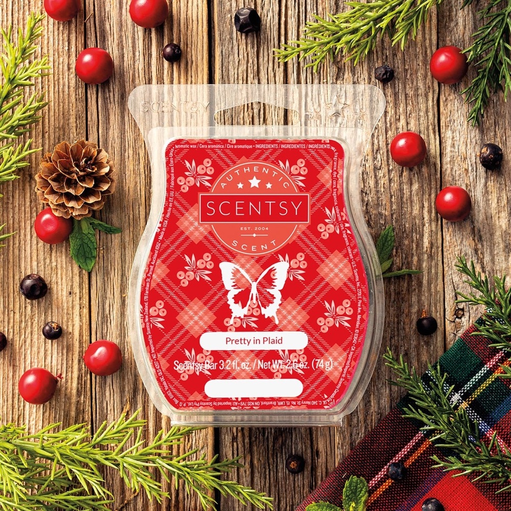 Lot of 3 Pretty In Plaid Scentsy bars NIB